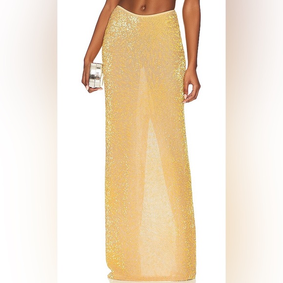 Natalie Rolt Desiree Sequin Maxi Skirt - Picture 2 of 9
